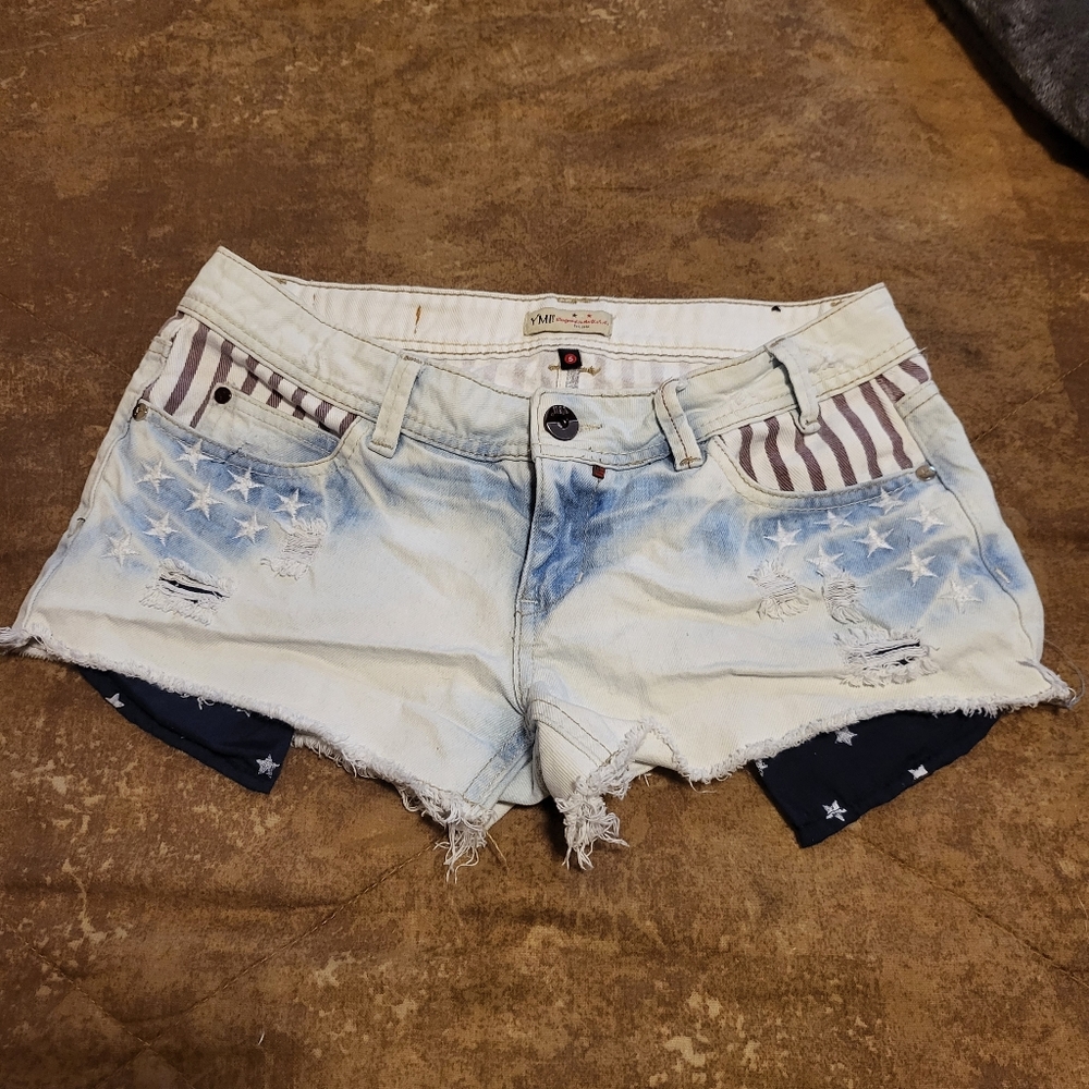 YMI American Flag Jean Shorts 🇺🇲